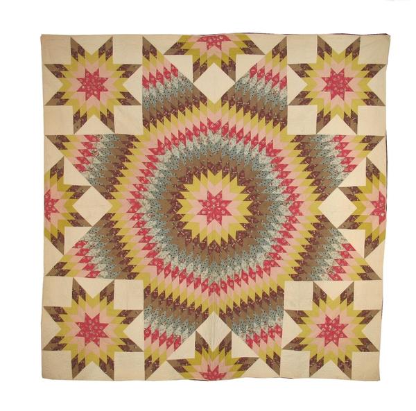 Chintz star quilt from Laura Fisher, NYC.