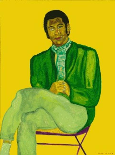 Beauford Delaney Portrait of a Young Musician, 1970 Acrylic on canvas, 51 × 38 in.  The Studio Museum in Harlem; gift of Ms.  Ogust Delaney Stewart, Knoxville, TN 2004.2.27 Photo: Marc Bernier