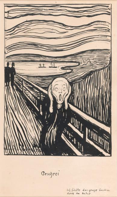 The Scream, 1895, Edvard Munch (1863-1944), Private Collection, Norway.  Photo: Thomas Widerberg