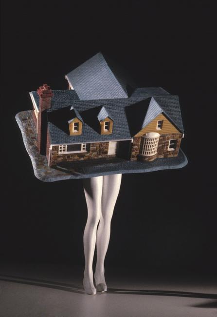 Laurie Simmons, Walking House, 1989; Chromogenic print, 64 x 46 in.; Collection of Dr.  Dana Beth Ardi; Photo courtesy of the artist and Salon 94, New York