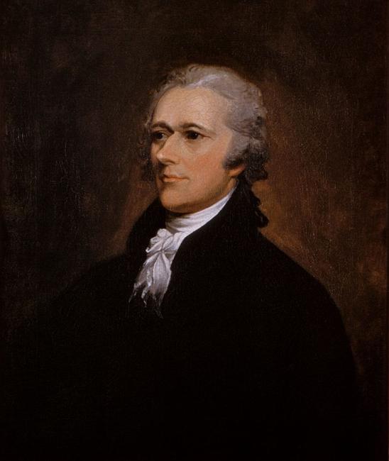 Alexander Hamilton portrait by John Trumbull, 1806