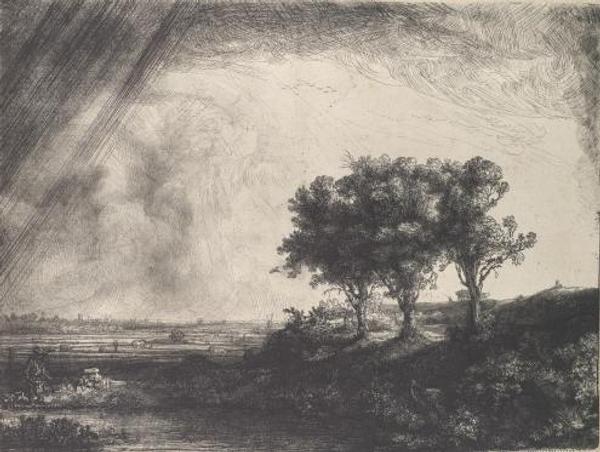  Rembrandt van Rijn.  The Three Trees, 1643.  The Metropolitan Museum of Art, H.  O.  Havemeyer Collection, Bequest of Mrs.  H.  O.  Havemeyer, 1929 