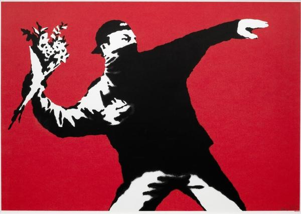 Banksy, Flower Thrower, 2003