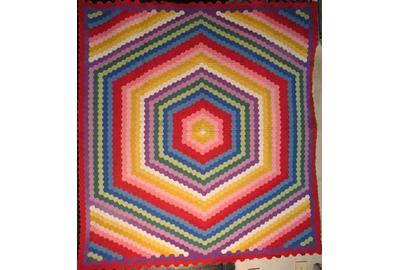 Double Hexagon Quilt from FISHER HERITAGE.