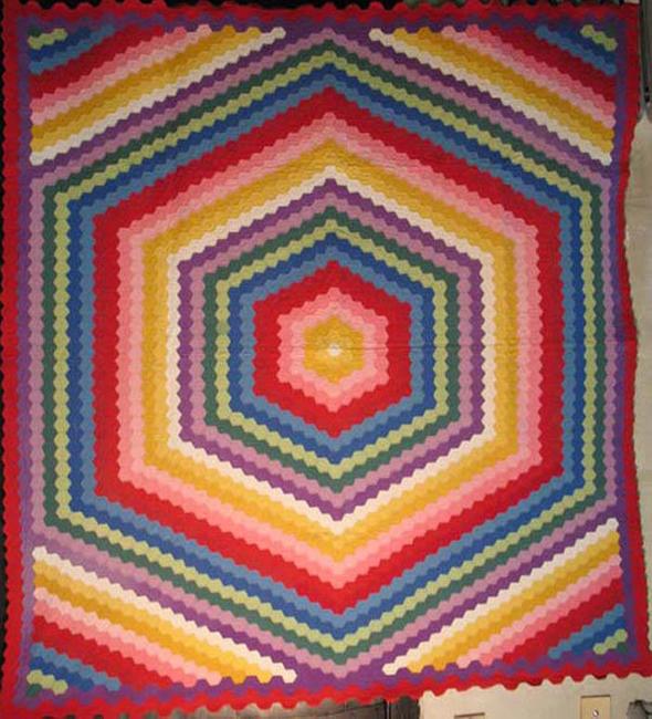 Double Hexagon Quilt from FISHER HERITAGE.