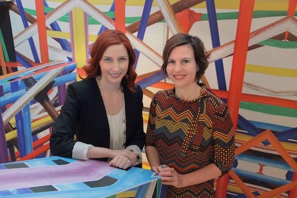 The Johnson Foundation President and CEO Amy Goodwin (left) and Director of the Contemporary Arts Center Raphaela Platow (right), courtesy of the Contemporary Arts Center, Cincinnati