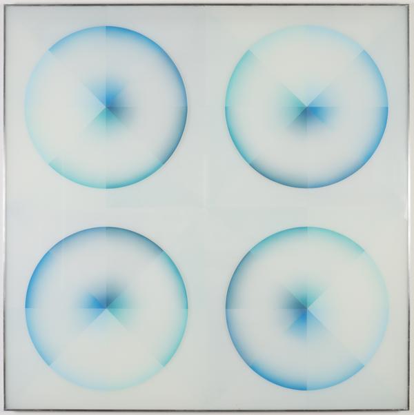 Judy Chicago, Pasadena Lifesavers Blue Series #1, 1969-70.  © Judy Chicago/Artist Rights Society.  Courtesy of the Carl & Marilynn Thoma Art Foundation.  Photo: Clare Britt.