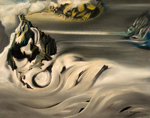 DOMÍNGUEZ, Óscar, Paysage cosmique, 1938-1939, Oil on canvas, 73.2 x 92 cm