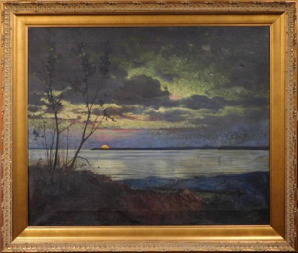 Oil on canvas painting attributed to the renowned Hudson River School artist Jasper Francis Cropsey, untitled, signed and dated 1878 (est.  $200,000-$300,000).