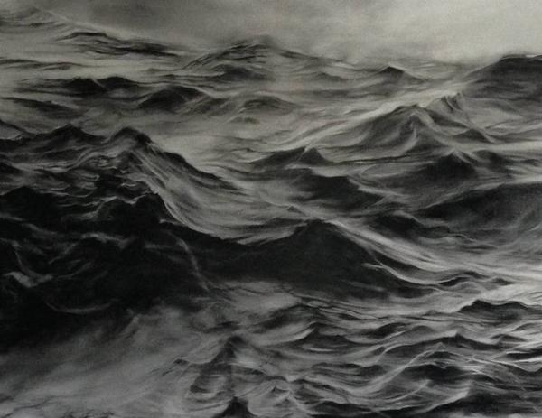 Jennifer Day, Storied Sea, Oil on Panel, 36'' x 48''