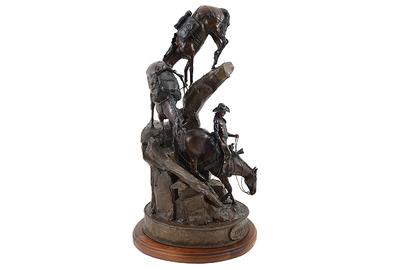 "Every Step Counts" by Joe Eggert.  Bronze 43"H