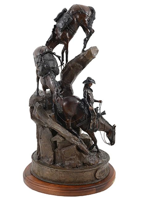 "Every Step Counts" by Joe Eggert.  Bronze 43"H