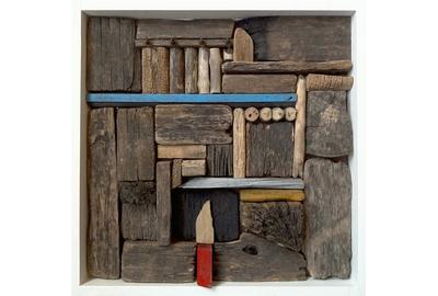 Jorge Doldan Berlan, Ritmo I, Wood, 16'' x 16'' x 2''