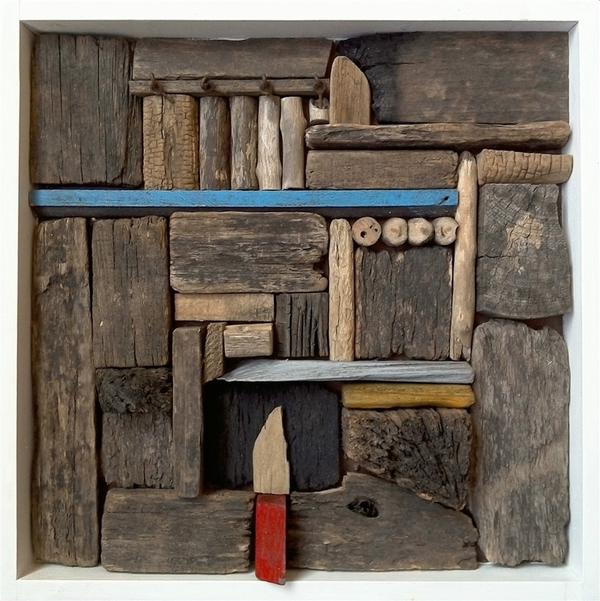 Jorge Doldan Berlan, Ritmo I, Wood, 16'' x 16'' x 2''