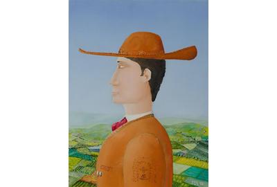 Jorge Garcia-Sainz, El Charro, Oil on Canvas, 16''x 12''