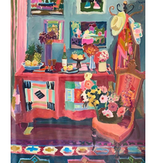 Large oil on canvas still life painting by Joseph B.  O'Sickey (American, Cleveland School, 1918-2013), done in 1979, signed, 71 inches by 59 ½ inches ($3,000-$5,000).