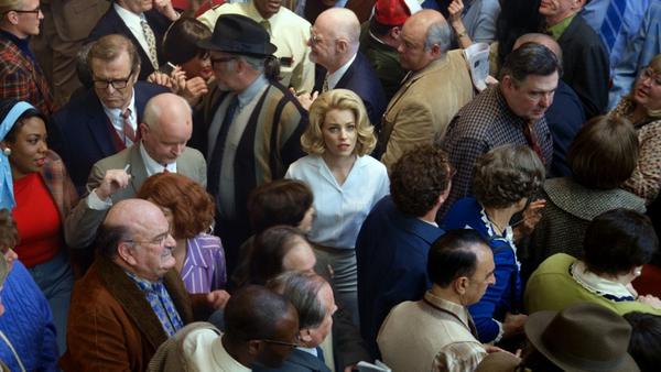 Alex Prager, American, born 1979; Face in the Crowd (Film Still), 2013; three-channel video installation (color, sound); Edition of 3; Courtesy the artist and Lehmann Maupin, New York and Hong Kong