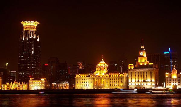 The Bund in Shanghai, seen from Lujiazui