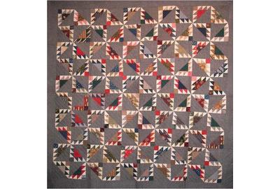 Barrister's Block quilt c.  1880s