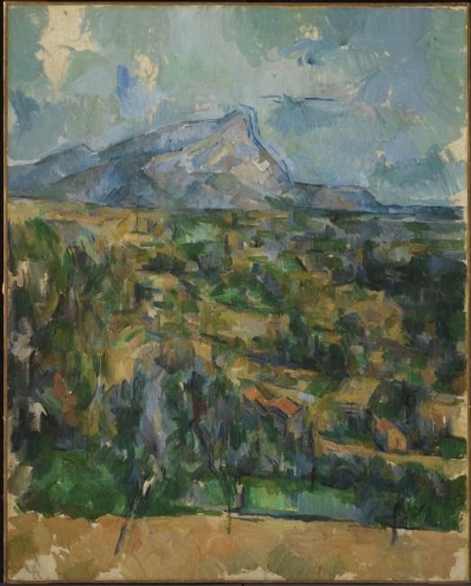 Paul Cézanne.  Mont Sainte-Victoire, ca.  1904–06.  Oil on canvas.  The Henry and Rose Pearlman Foundation, on long-term loan to the Princeton University Art Museum