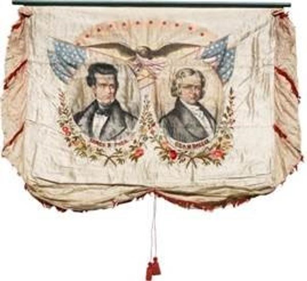 Polk campaign piece sells for $185,000 – making it the most valuable piece of political memorabilia ever sold, according to Heritage Auctions.