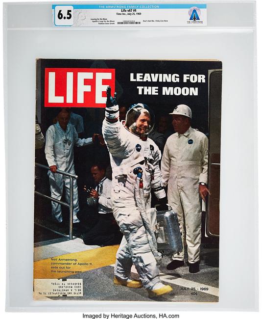 Armstrong's Personal Copy of LIFE Magazine