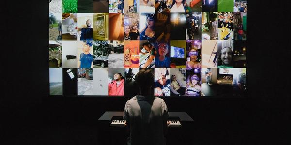 Christian Marclay, The Organ (detail), 2018, installation photograph, Christian Marclay x Snap: Sound Stories at Le Centre d'art La Malmaison, Cannes, © 2019, photo © Benoit Florençon