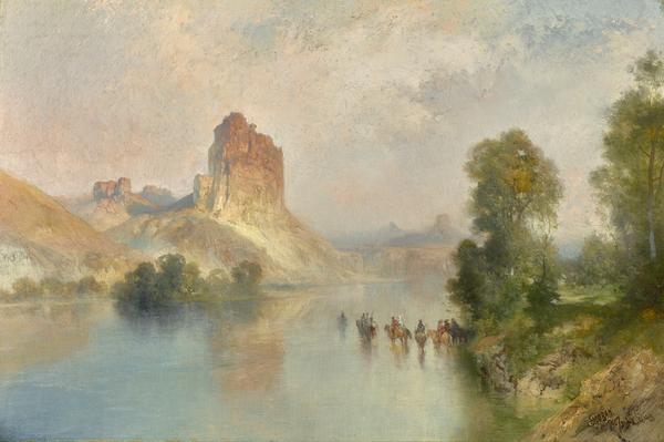 Thomas Moran, Castle Rock, Green River, Wyoming (1907)