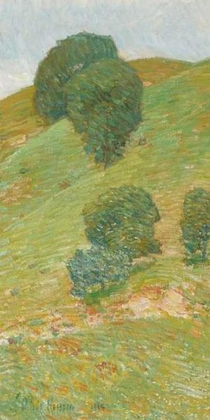 "California Hills in Spring," a Childe Hassam painting stolen from the home of Tony Buzbee.