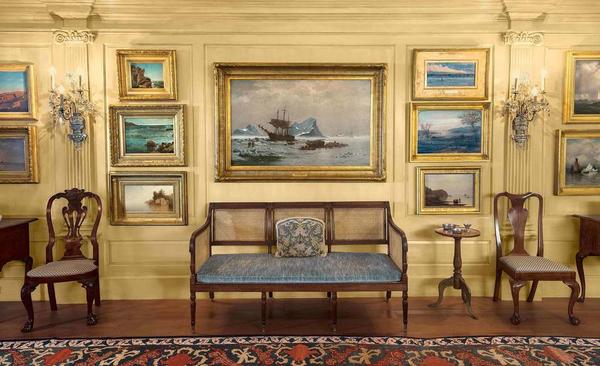 View of East Room, Peter Lynch Marblehead Neck House.  © Peabody Essex Museum.  Photography by Kathy Tarantola.