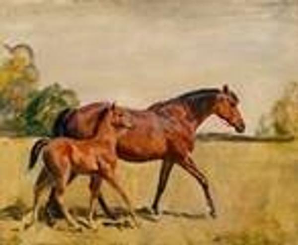 Sir Alfred James Munning's signed painting, "Mon Talisman, Chantilly, 1928" was last year's top sale at $252,500.