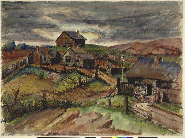 Dox Thrash.  Griffin Hills, c.  1940.  The Baltimore Museum of Art, BMA 1942.35