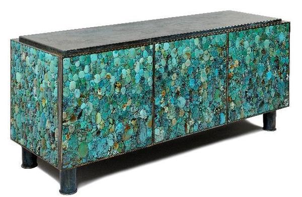 Enfilade en Turquoise, by Kam Tin 2013, 151 x 67 x 50 cm, courtesy of 88-Gallery (Hong Kong)