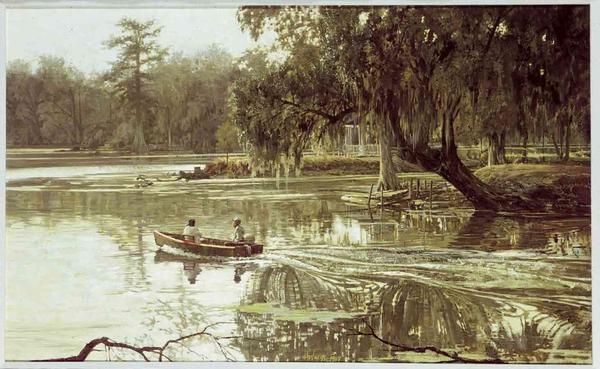 Pierre Part, 1969, oil on canvas, 21 x 34,” Louisiana