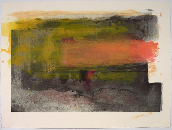 Helen Frankenthaler, Deep Sun, 1983.  Color intaglio.  © 2019 Helen Frankenthaler Foundation, Inc.  / Artists Rights Society (ARS), New York / Tyler Graphics, Ltd., Bedford Village, New York.