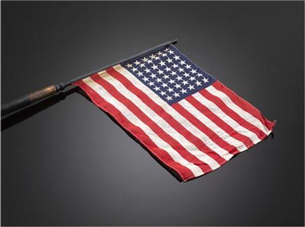 American Flag Cane, circa 1915.