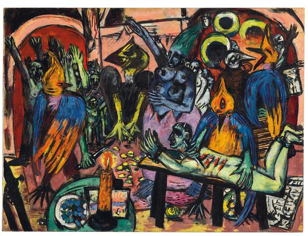 Bird’s Hell (1938) by Max Beckmann (1884-1950).