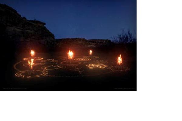 Ai Weiwei and Bert Benally created Pull of the Moon, a temporary, site-specific art installation in a remote part of Coyote Canyon on the Navajo Nation.