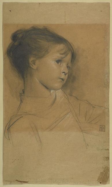 A drawing by Gustav Klimt’s is to be offered by Emanuel Von Baeyer during London Art Week in June.  Art historians believe that the drawing of a young girl, referred to as ‘Annerl’, is of Klimt’s little sister, Anna, who had died 10 years previously.  The drawing is believed to have been drawn after a photograph and is the main drawing used for the motif of the young girl in “Dance” in the ceiling painting of the auditorium of the Municipal Theatre in Karlsbad (Karoly Vary).