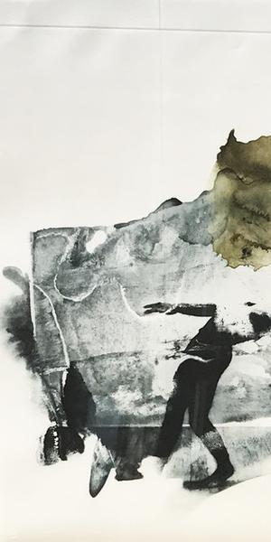 Robert Rauschenberg, Ace from Ruminations, 1999, photolithograph.  Mattatuck Museum, Waterbury, Connecticut; Purchase, Acquisition Fund, 2017.12.1.  