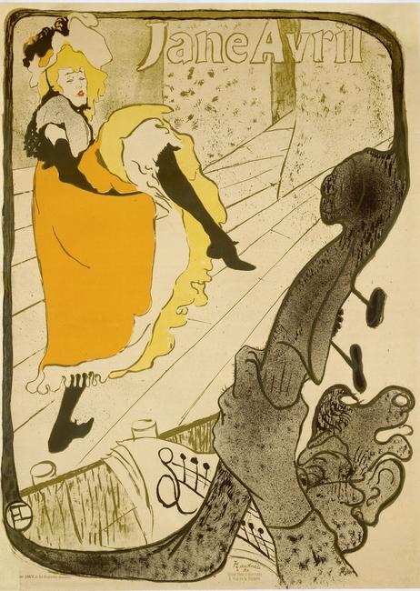 Henri de Toulouse-Lautrec (1864-1901) Jane Avril at the Jardin de Paris, 1893 Colour lithograph, 125 x 90 cm Museum of Modern Art (MoMA), New York