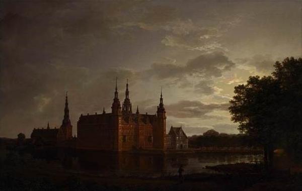 Johan Christian Dahl, Frederiksborg Castle, 1817, oil on canvas.