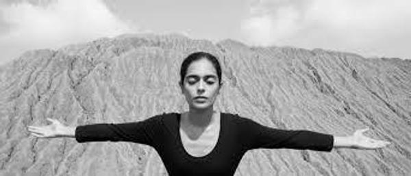 Shirin Neshat, Untitled, from Roja series, 2016.  Silver gelatin print, 40 x 92 3/4 in.  © Shirin Neshat/Courtesy the artist and Gladstone Gallery, New York and Brussels.