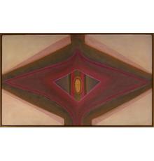 Ida Kohlmeyer, Cloistered, 1969, oil on canvas, 34 1/2 x 57 inches.