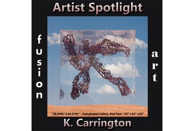 K.  Carrington is Fusion Art’s 3-Dimensional Artist Spotlight Winner for February 2020 www.fusionartps.com