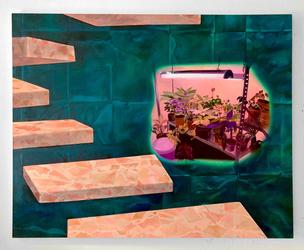 Kelsey Shwetz Stairs, 2021 Oil on canvas 48 x 60 inches