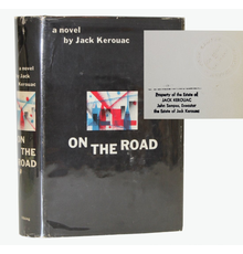 Beat Generation writer Jack Kerouac’s personally owned first edition copy of his 1957 classic book On The Road (est.  $5,000-$6,000).