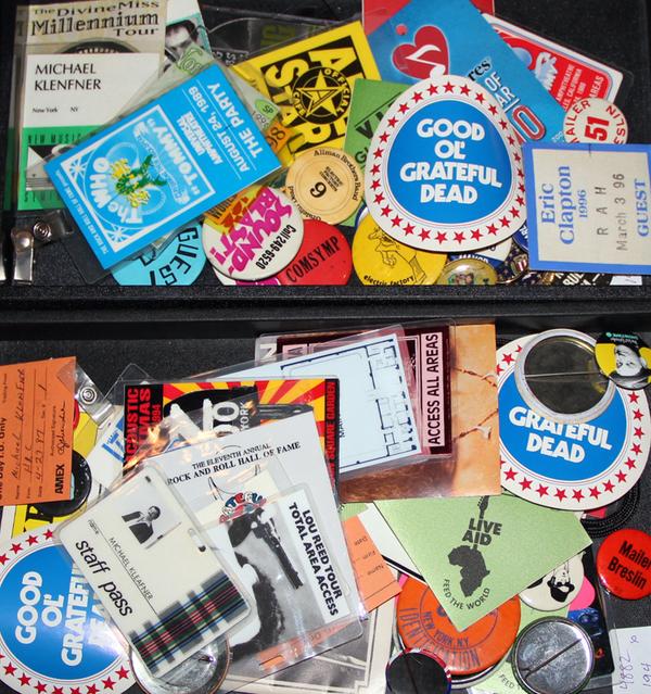 Backstage Passes and other Memorabilia