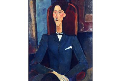 Amedeo Modigliani, Italian, 1884-1920: Jean Cocteau, 1916-17. Oil on canvas, 100.4 x 81.3 cm. The Henry and Rose Pearlman Collection on long-term loan to the Princeton University Art Museum.