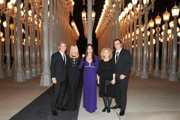 Michael Govan, Frida Giannini, Eva Chow, honoree Barbara Kruger, and honoree Quentin Tarantino at LACMA’s 2014 Art+Film Gala Presented by Gucci.  Photo by Billy Farrell/BFAnyc.com 